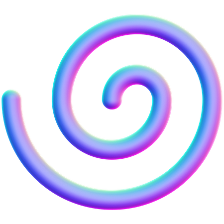 Forma de espiral  3D Icon