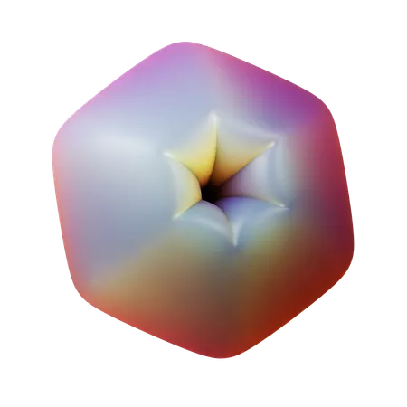 Forma hexagonal  3D Icon