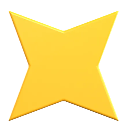 Forma geométrica de estrella  3D Icon