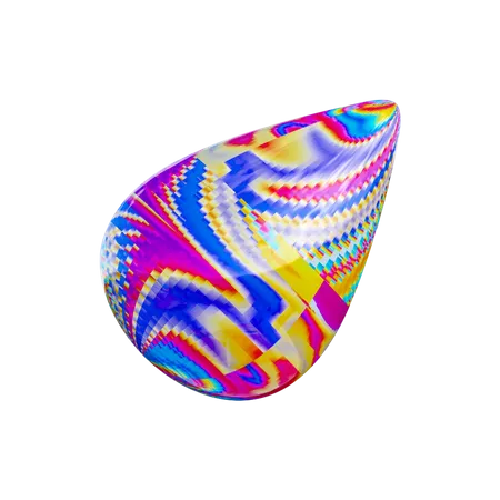Icono De Forma Abstracta Holografica 3 D 3D Illustration