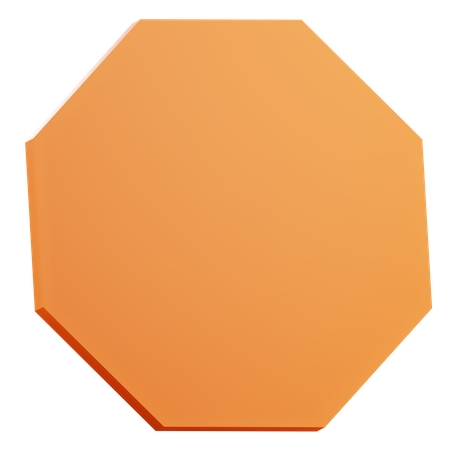 Forma de heptágono  3D Icon