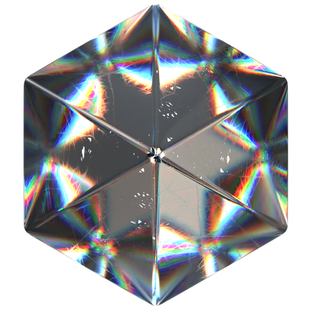 Forma hexagonal  3D Icon