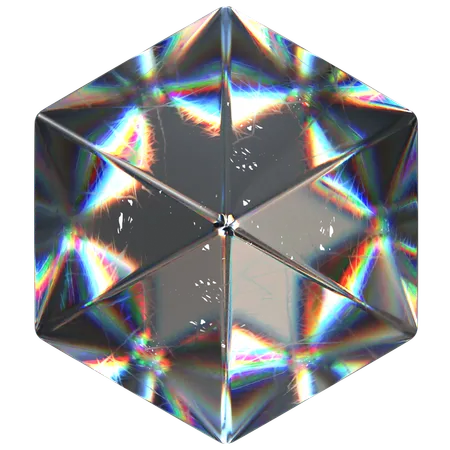 Forma hexagonal  3D Icon