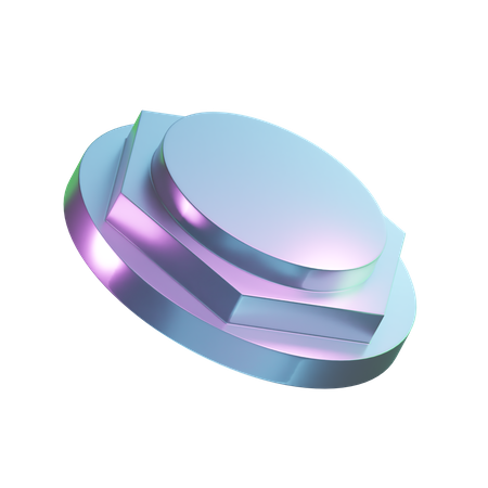 Forma de podio  3D Icon