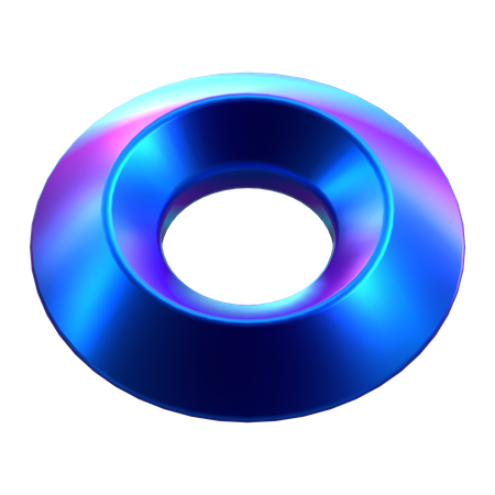 Forma redonda  3D Icon