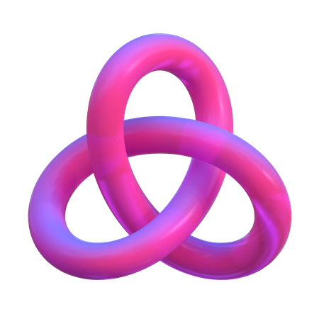 Forma tri abstracta  3D Icon