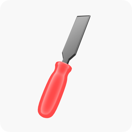Formão  3D Icon