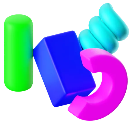 Formas abstractas  3D Icon