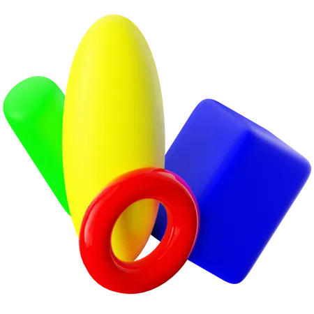 Formas abstractas  3D Icon