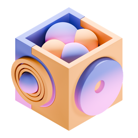 Formas abstractas  3D Icon