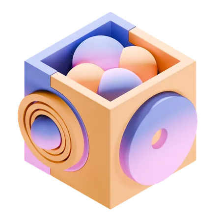 Formas abstractas  3D Icon