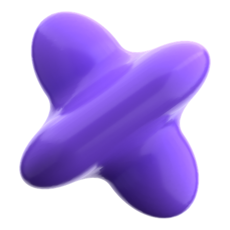 Formas abstractas de manchas  3D Icon