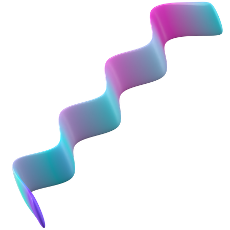 Formas abstractas de onda  3D Icon
