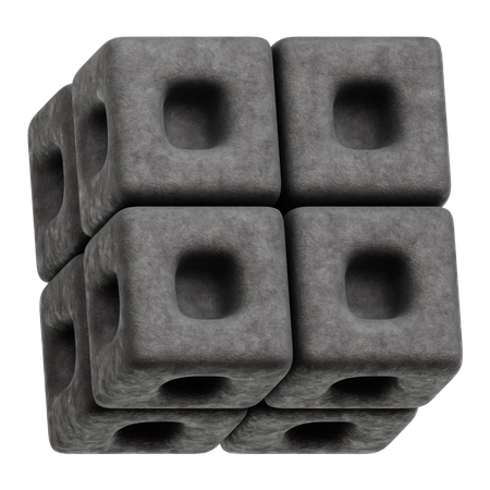 Formas abstractas de piedra  3D Icon