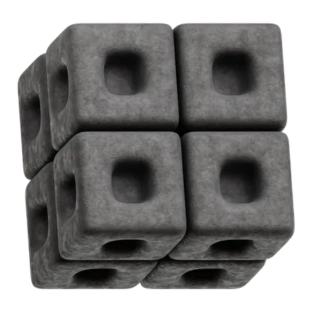 Formas abstractas de piedra  3D Icon