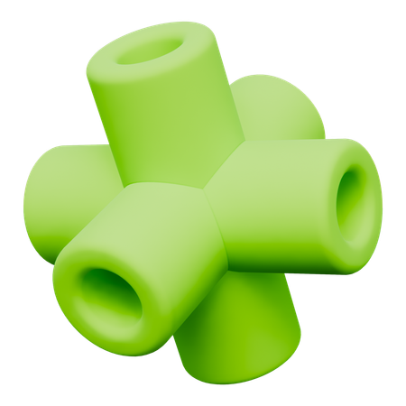 Formas abstractas de tubo  3D Icon