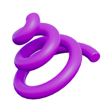 Formas abstractas en espiral  3D Icon