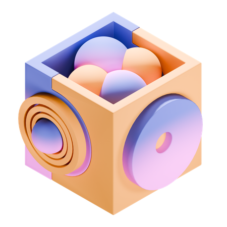 Formas abstratas  3D Icon