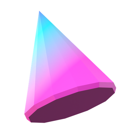 Formas abstratas de cone  3D Icon