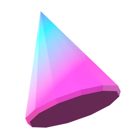 Formas abstratas de cone  3D Icon