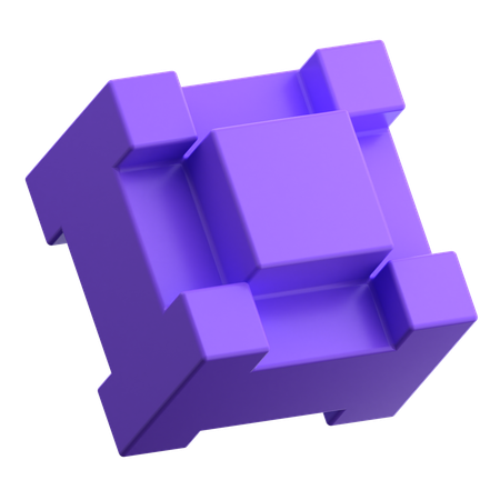 Formas abstratas de cubo  3D Icon