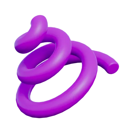 Formas abstratas em espiral  3D Icon