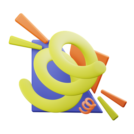Formas en espiral  3D Icon