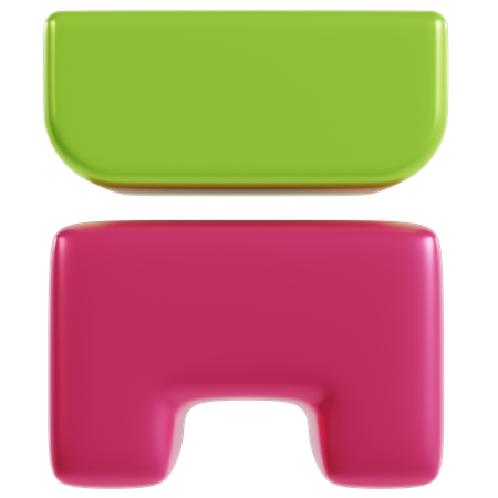 Formas geométricas de colores llamativos  3D Icon