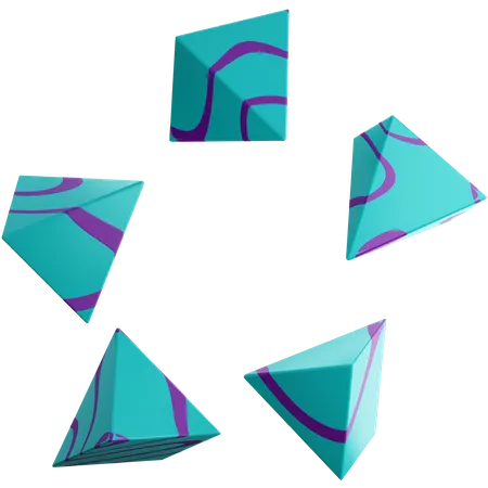 Formas triangulares  3D Illustration