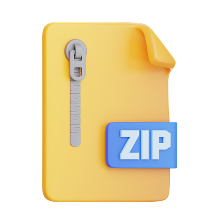 Format des fichiers ZIP  3D Icon