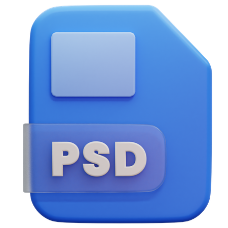 Format de fichier PSD  3D Icon