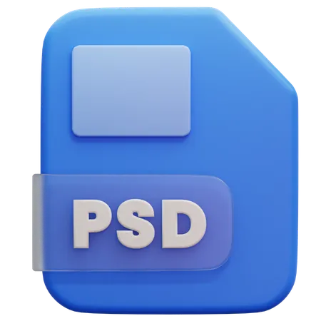 Format de fichier PSD  3D Icon