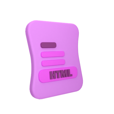 Format HTML  3D Icon