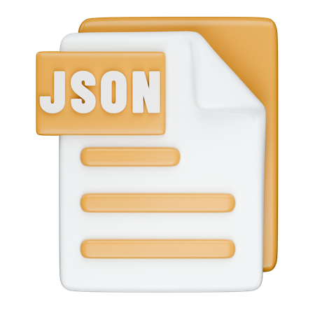 Format json  3D Icon