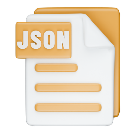 Format JSON  3D Icon