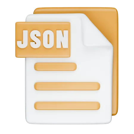 Format JSON  3D Icon