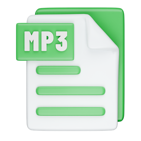 Mp3 형식  3D Icon