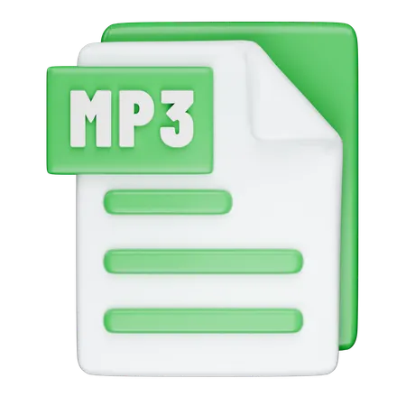 Mp3 형식  3D Icon