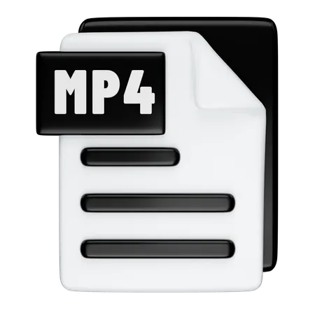 Format MP4  3D Icon