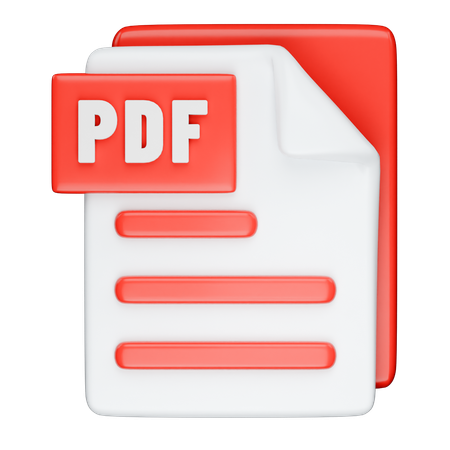 Format PDF  3D Icon