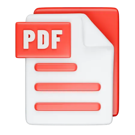 Format PDF  3D Icon