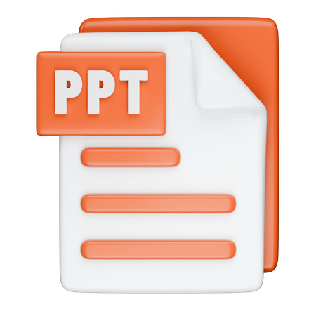 Ppt 형식  3D Icon