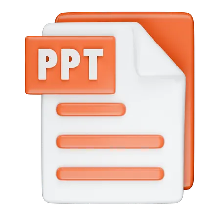 Ppt 형식  3D Icon