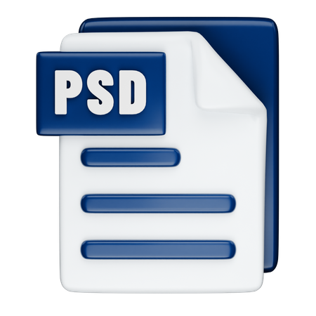 Format PSD  3D Icon