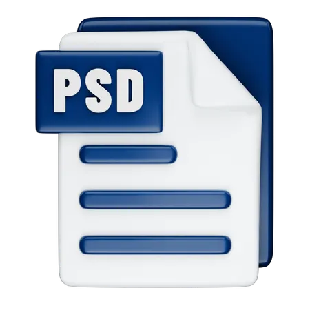 Format PSD  3D Icon
