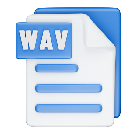 Format WAV  3D Icon