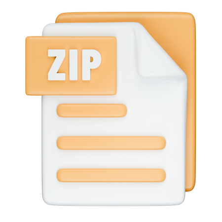 Format ZIP  3D Icon