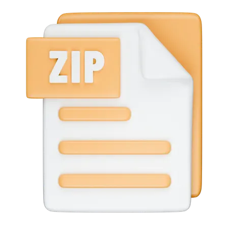 Format ZIP  3D Icon