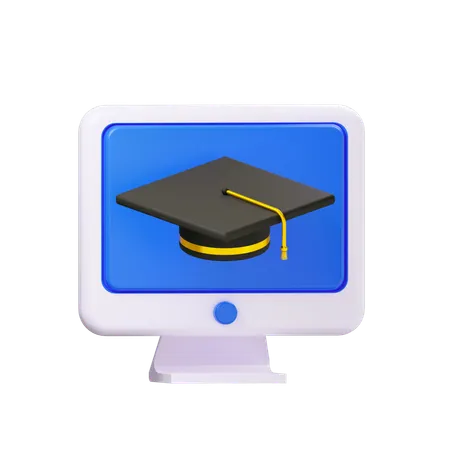Éducation en ligne  3D Icon