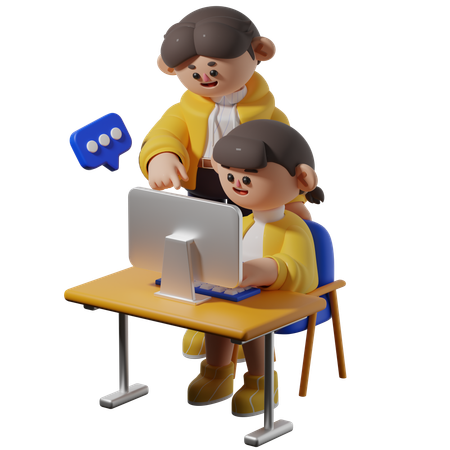 Formation professionnelle  3D Icon